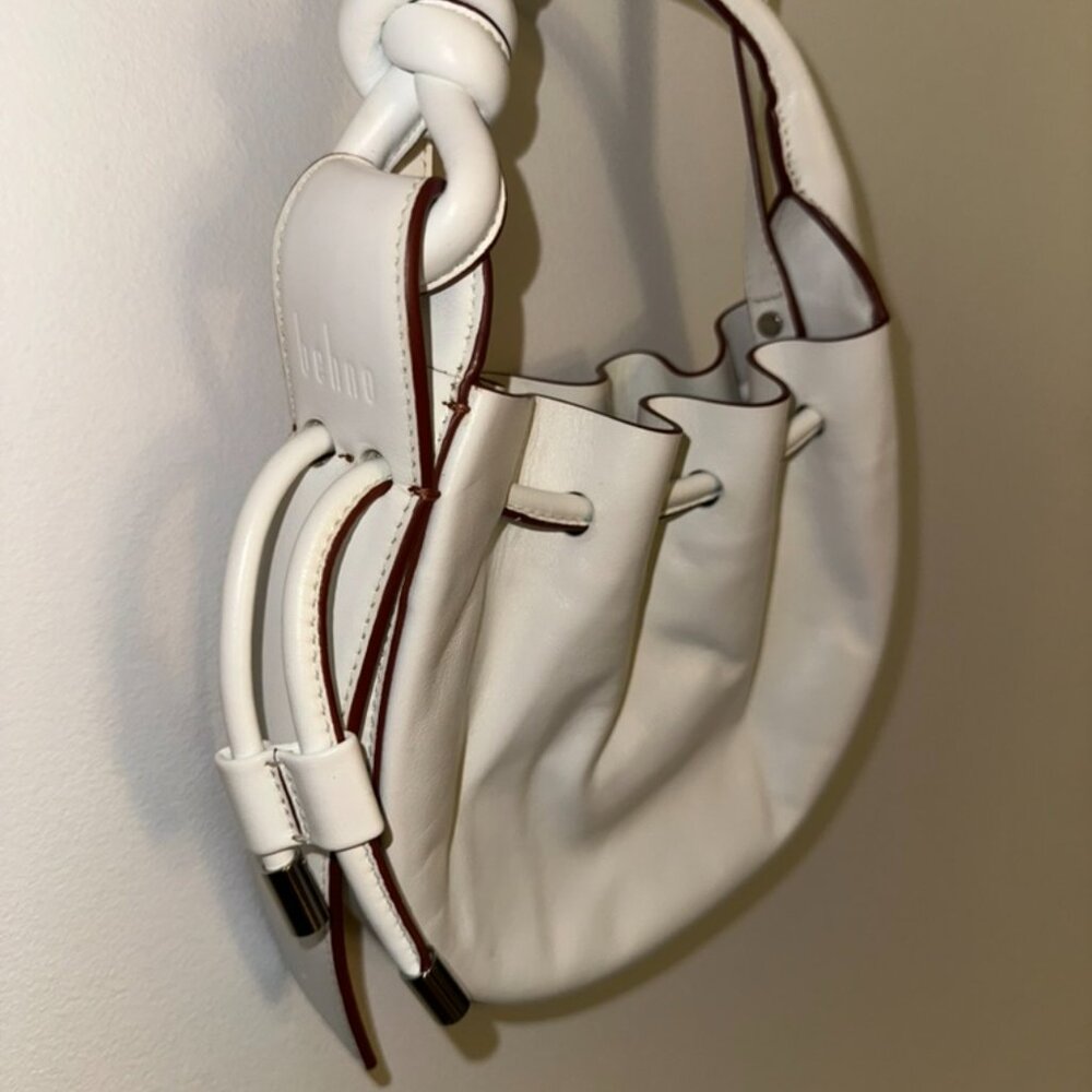 Behno Ina Mini Crossbody Bag - White/Terracotta | Nappa Leather - Picture 3 of 16